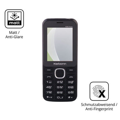 Dünne und entspiegelnde Folie passend zugeschnitten für Karbonn K595 Power