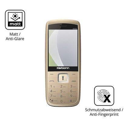 Dünne und entspiegelnde Folie passend zugeschnitten für Karbonn K9 Boss