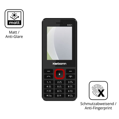 Dünne und entspiegelnde Folie passend zugeschnitten für Karbonn KX21