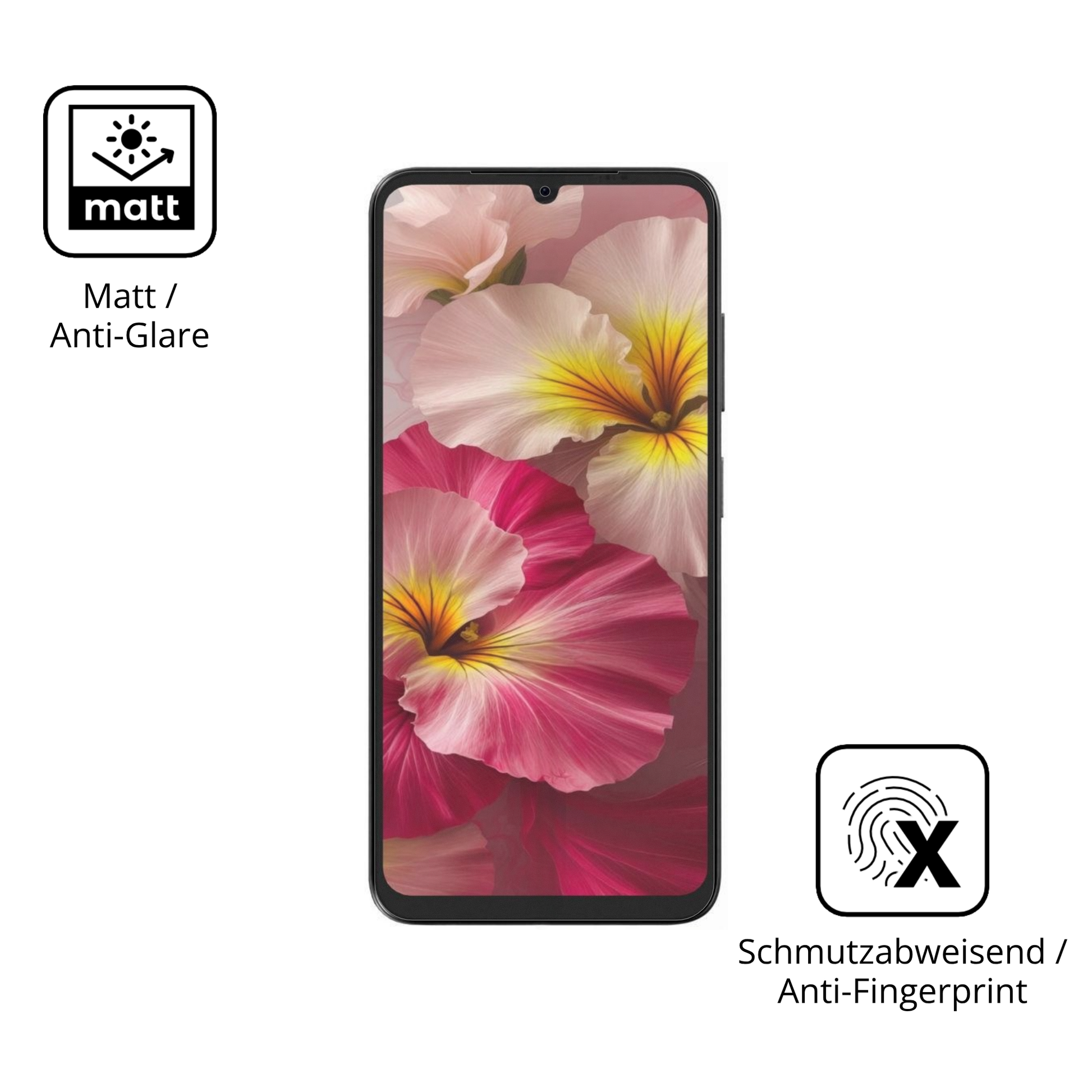 Dünne und entspiegelnde Folie passend zugeschnitten für Lava Bold N2 Lite