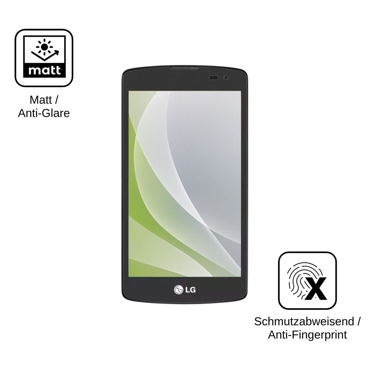 4x Screen Protector for LG Prime Plus H522F Protection Anti Glare dipos