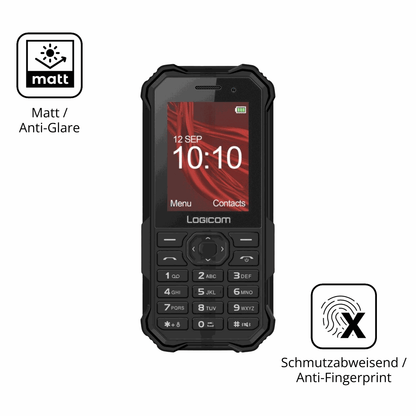Dünne und entspiegelnde Folie passend zugeschnitten für Logicom Xtrem-30