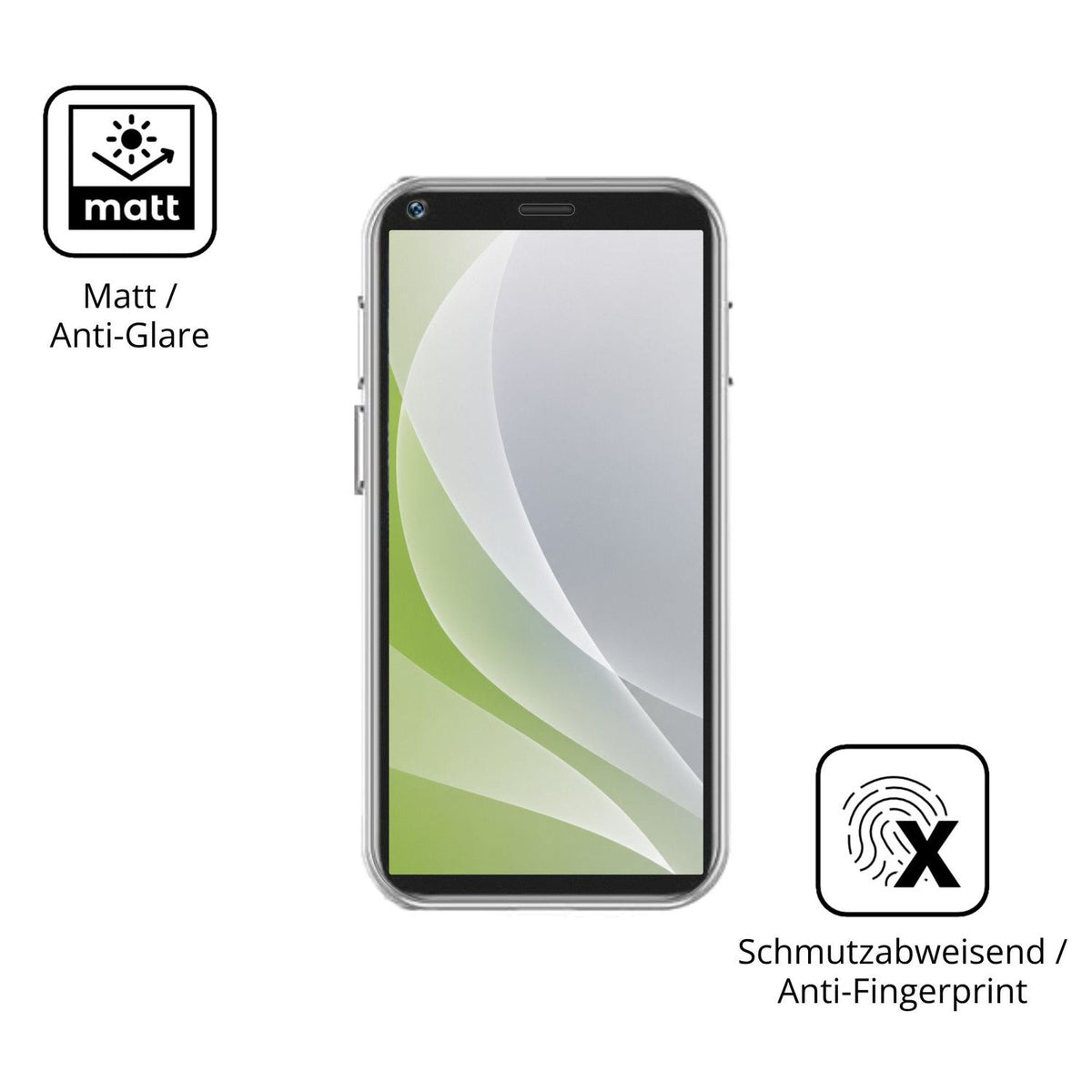 Dünne und entspiegelnde Folie passend zugeschnitten für Longben 3G Mini