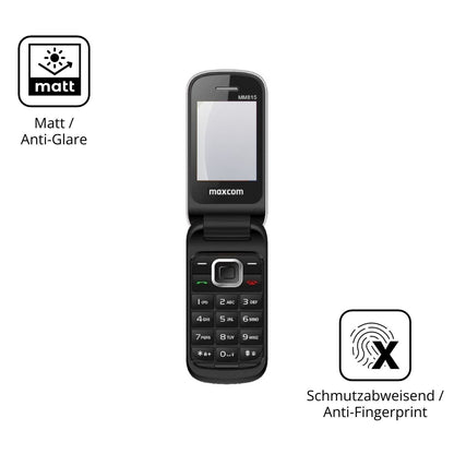 Dünne und entspiegelnde Folie passend zugeschnitten für MaxCom Comfort MM815
