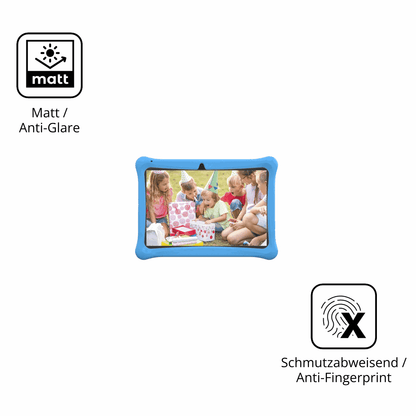 Dünne und entspiegelnde Folie passend zugeschnitten für Menghu Kids Tablet 10.1