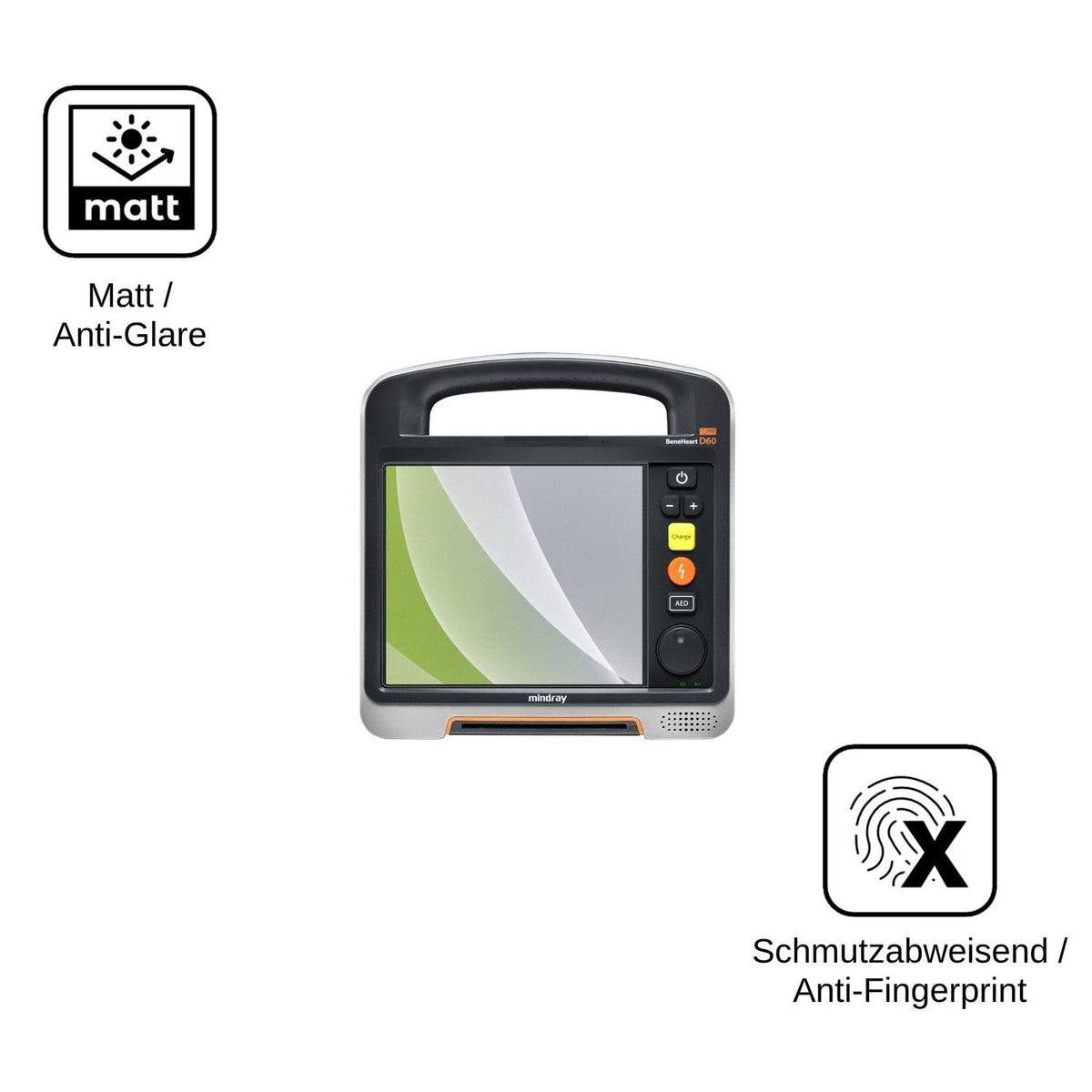 2x Screen Protector for Mindray Beneheart D60 Protection Anti Glare dipos