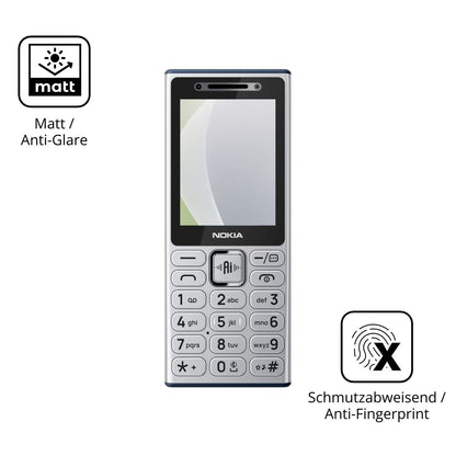 Dünne und entspiegelnde Folie passend zugeschnitten für Nokia 210 4G