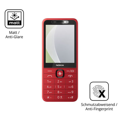 Dünne und entspiegelnde Folie passend zugeschnitten für Nokia 215 4G 2nd Edition
