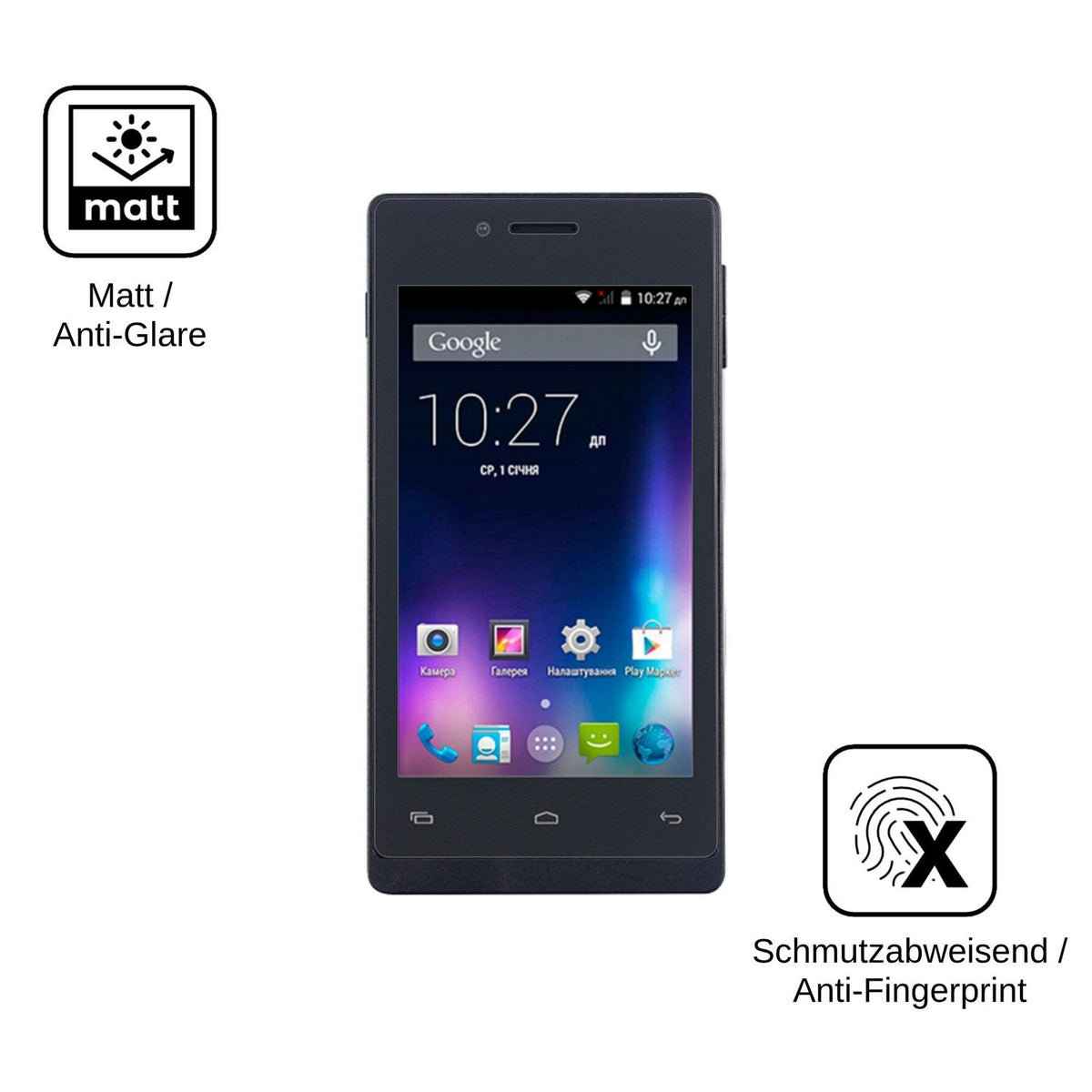 4x Screen Protector for Nomi i400 Beat Protection Anti Glare dipos
