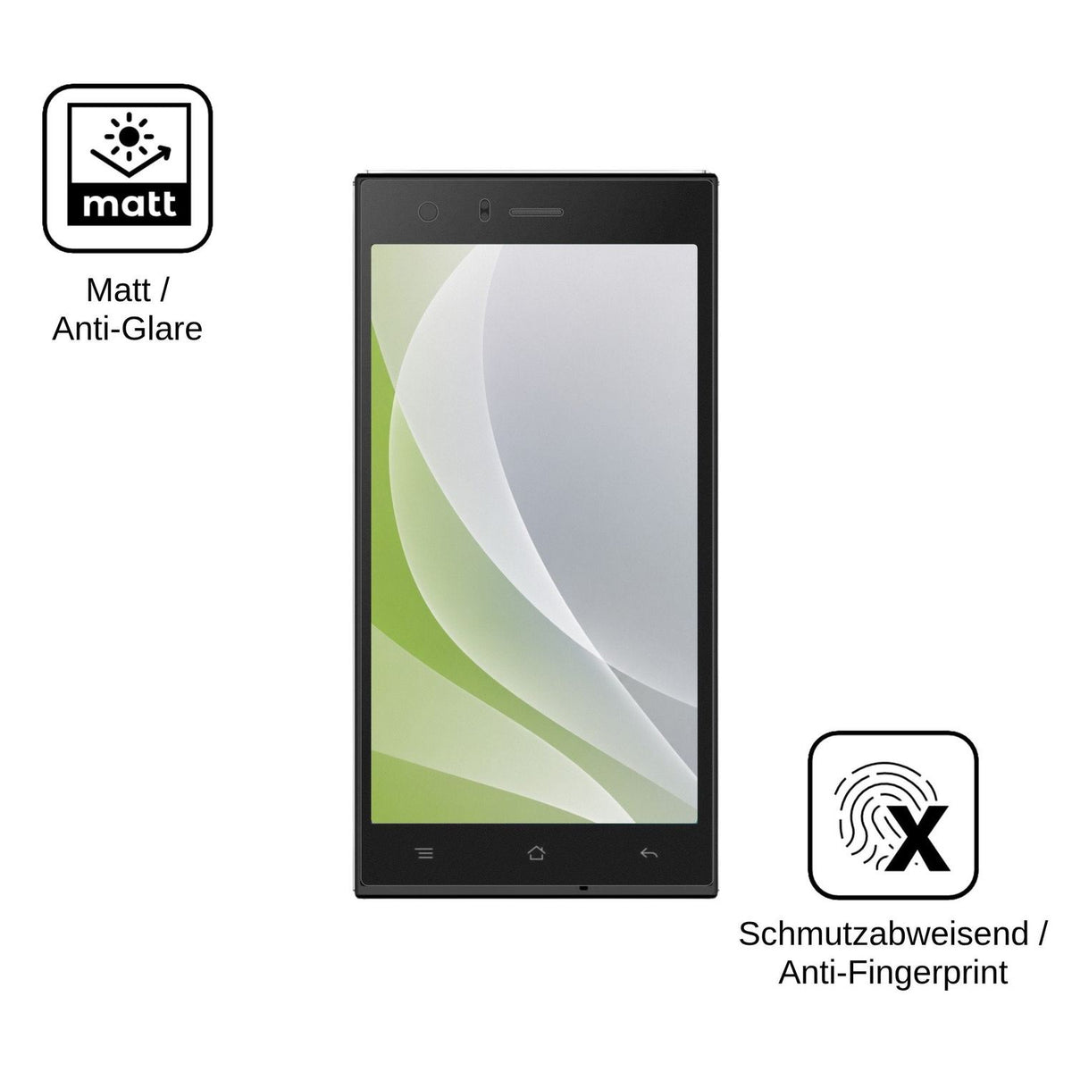 4x Screen Protector for Nomi i500 Sprint Protection Anti Glare dipos