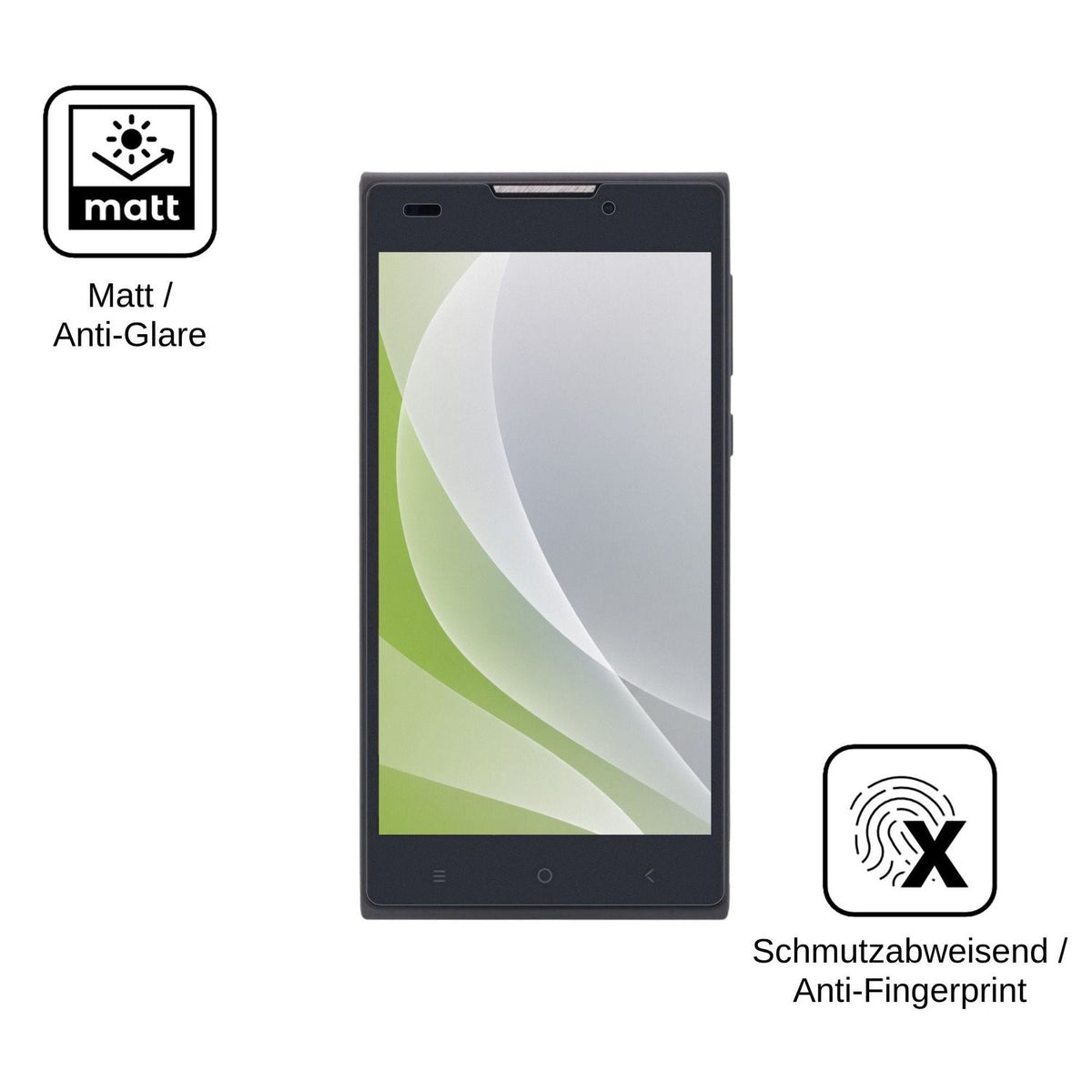 4x Screen Protector for Nomi i508 Energy Protection Anti Glare dipos