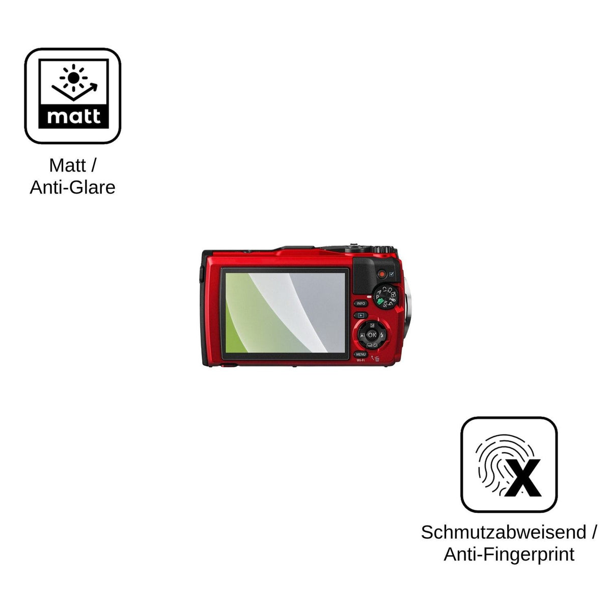 4x Screen Protector for Olympus OM System Tough TG-6 Protection Anti Glare dipos