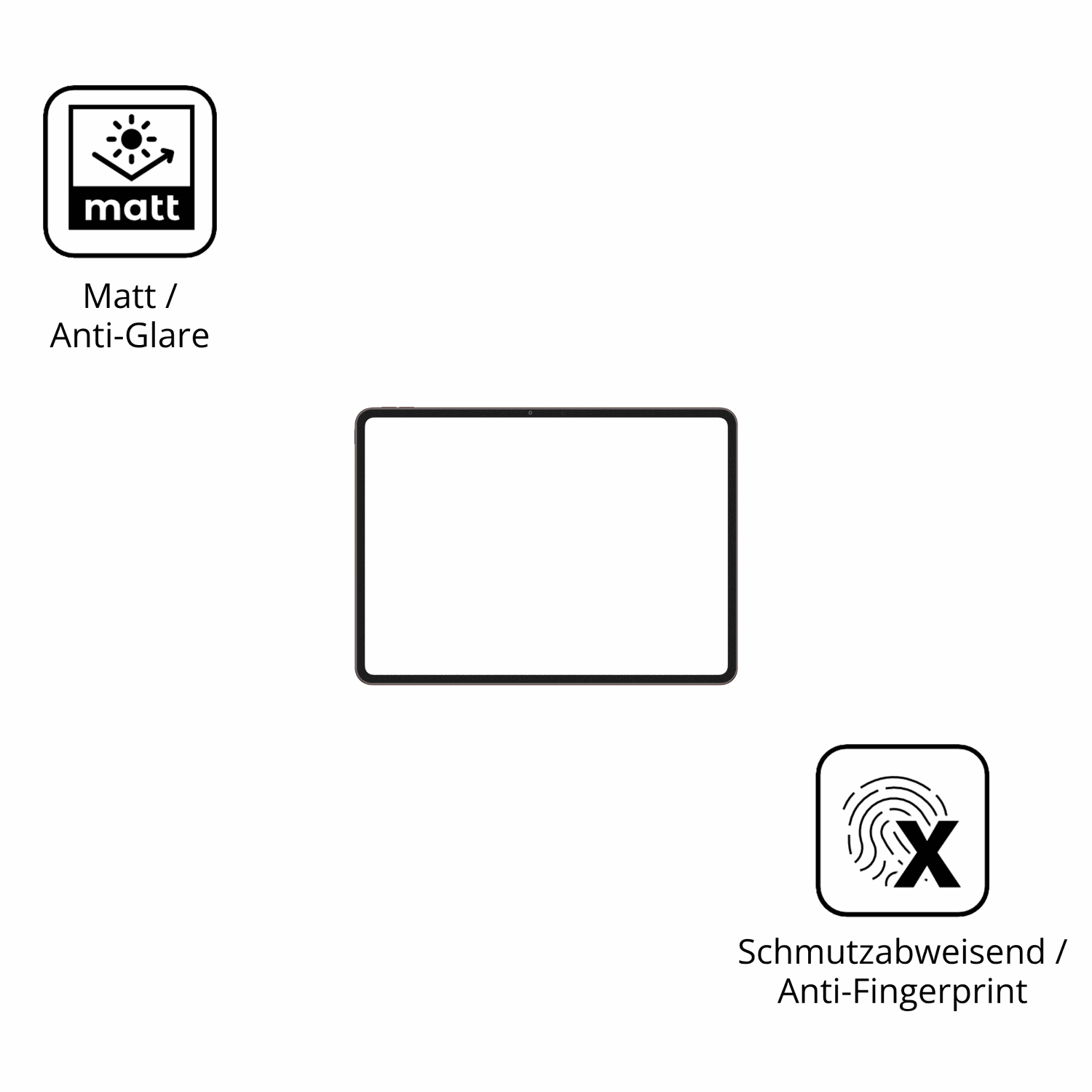 Dünne und entspiegelnde Folie passend zugeschnitten für OnePlus Pad 4