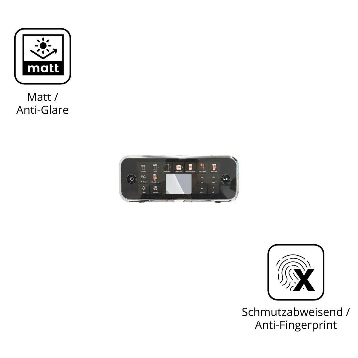 Dünne und entspiegelnde Folie passend zugeschnitten für Philips Series 5500