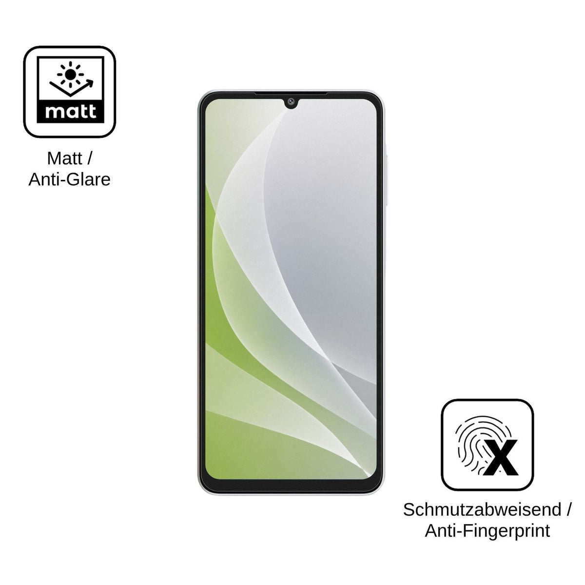 4x Screen Protector for Samsung Galaxy M08 Protection Anti Glare dipos
