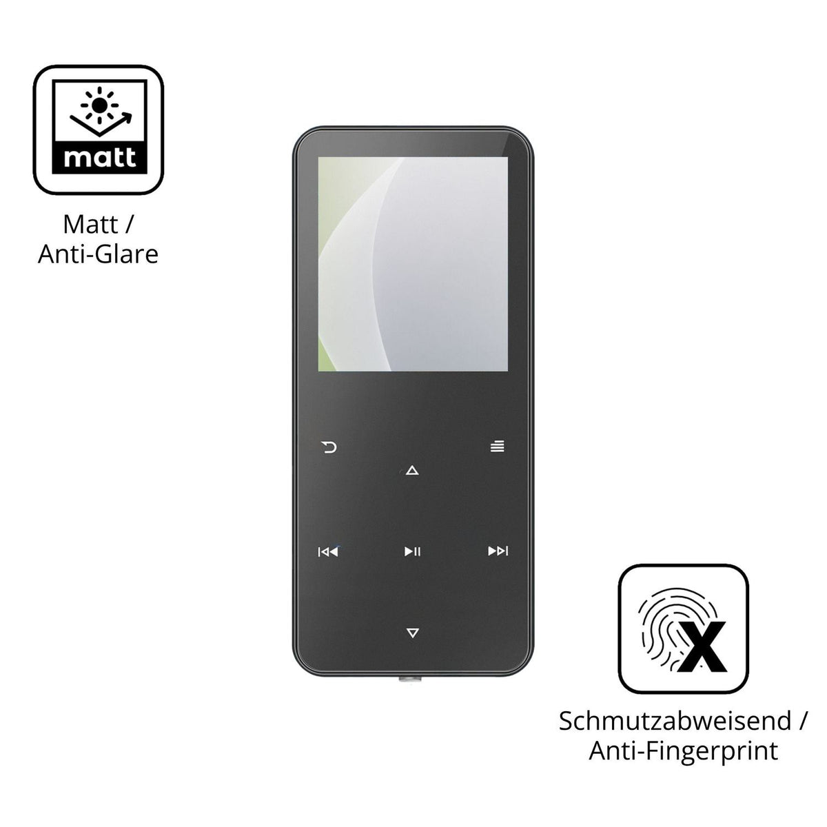 Dünne und entspiegelnde Folie passend zugeschnitten für Skibiles CMP3-MYG01
