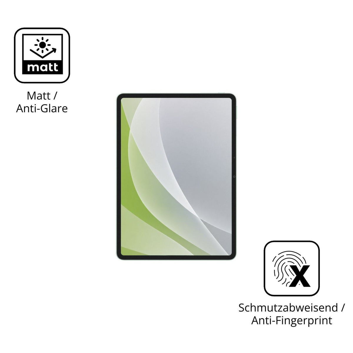 Dünne und entspiegelnde Folie passend zugeschnitten für Vivo Pad5c