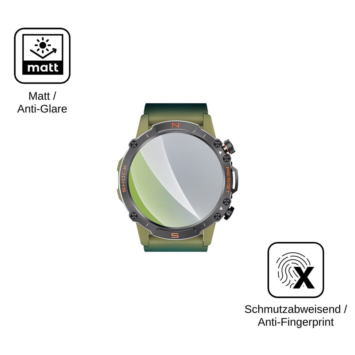 6x Screen Protector for WalkerFit Motion 6 Protection Anti Glare dipos