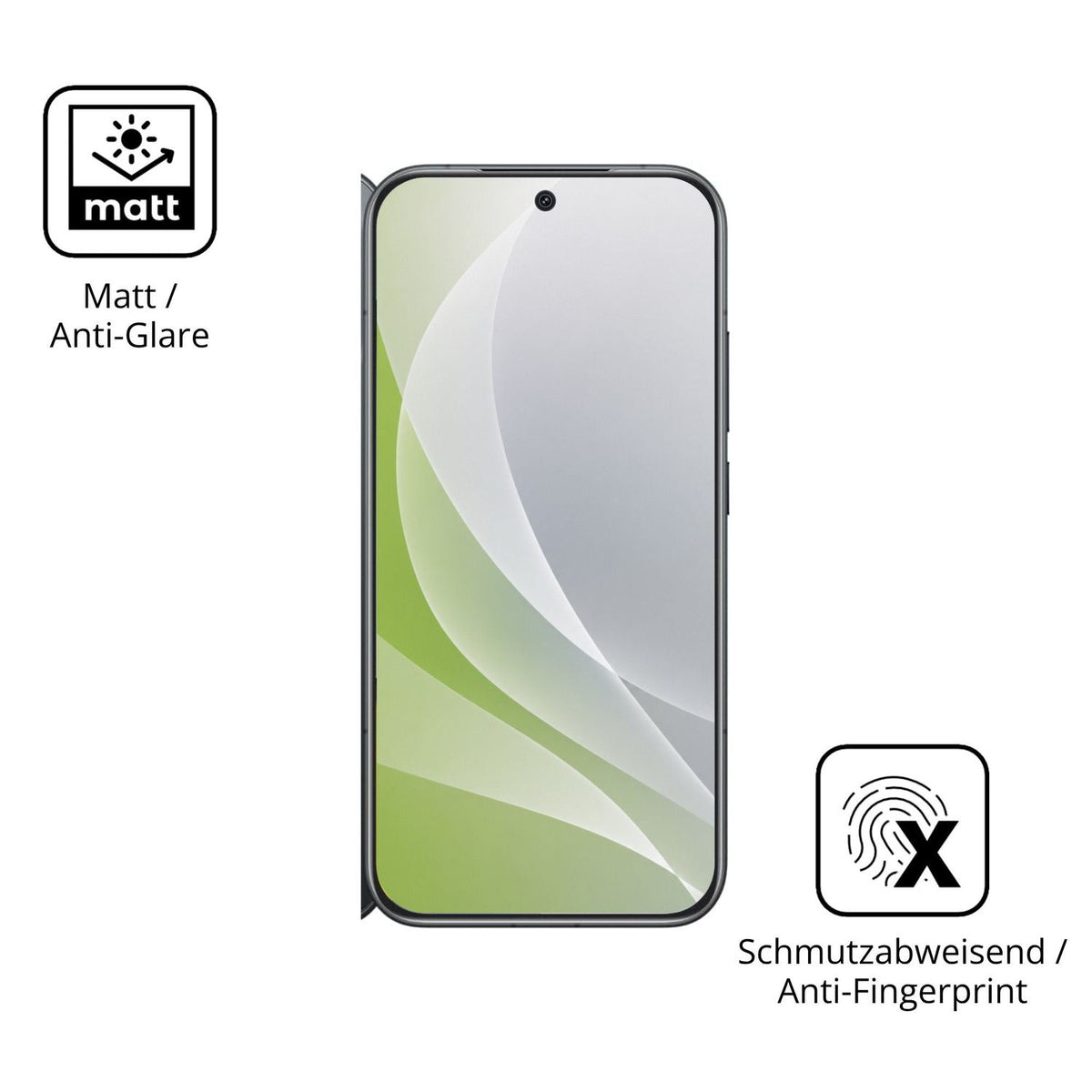 Dünne und entspiegelnde Folie passend zugeschnitten für Xiaomi Poco F8 Pro 5G