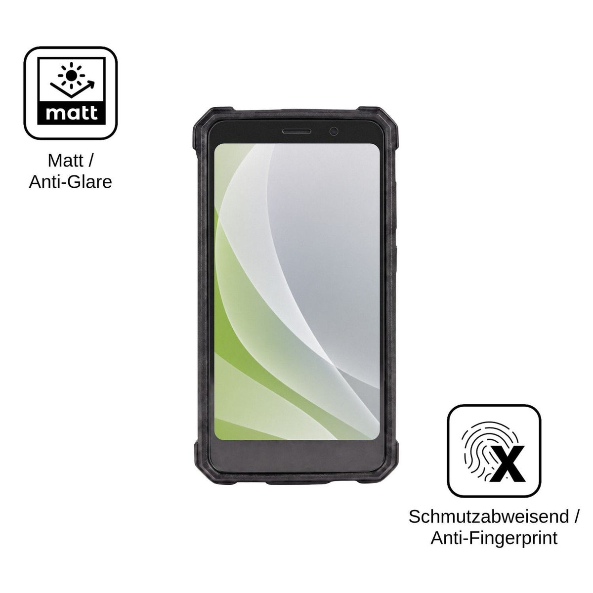 2x Screen Protector for yacdelo Rock V1 Protection Anti Glare dipos