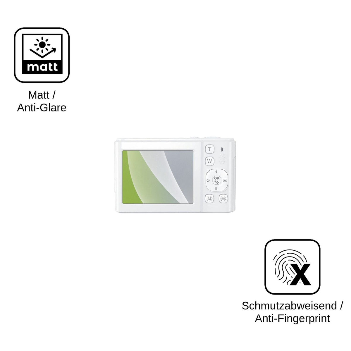 4x Screen Protector for Zostuic Digitalkamera 8K 96MP Protection Anti Glare dipos