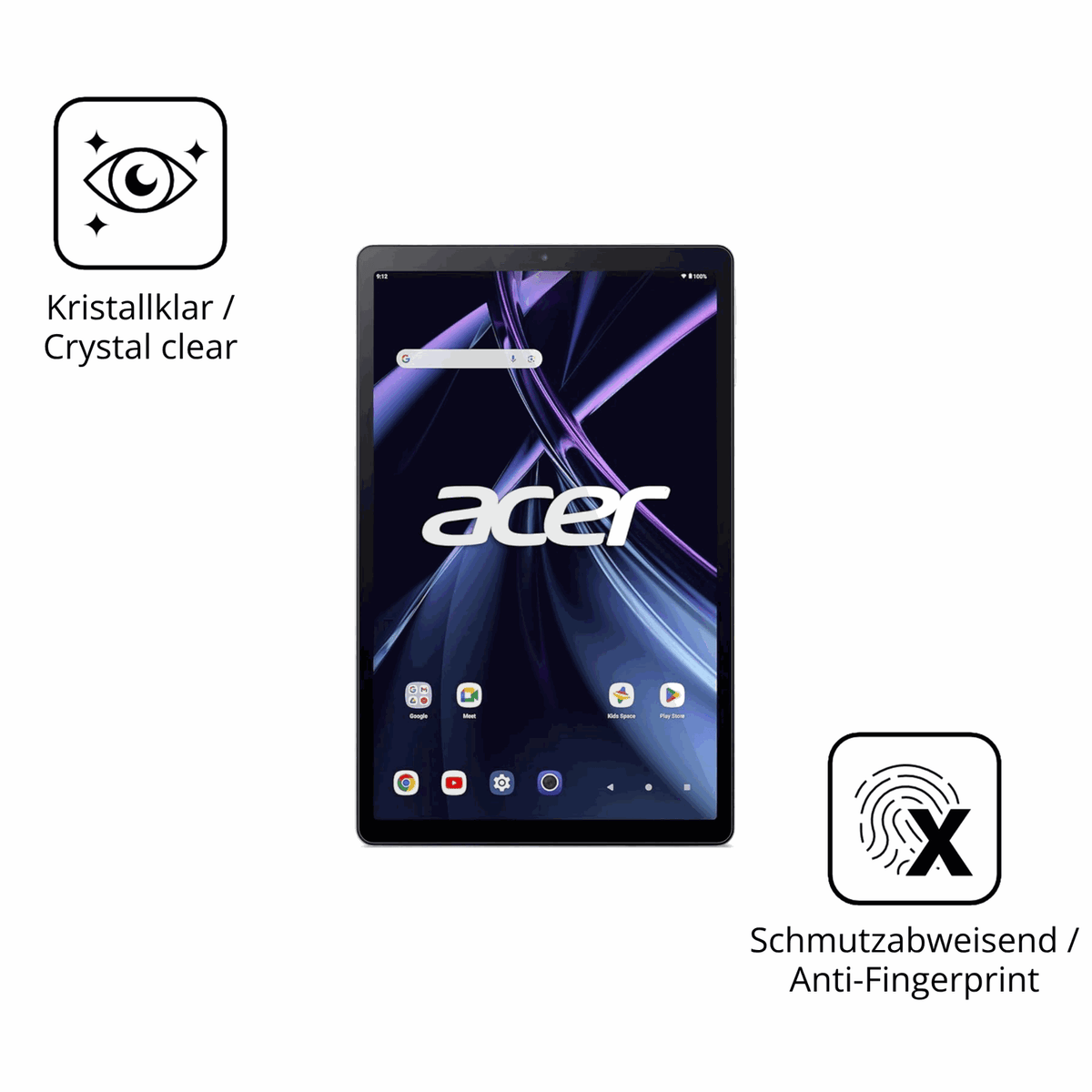 Flexible TPU-Folie passend zugeschnitten für Acer Iconia Tab A11, vollständige Abdeckung