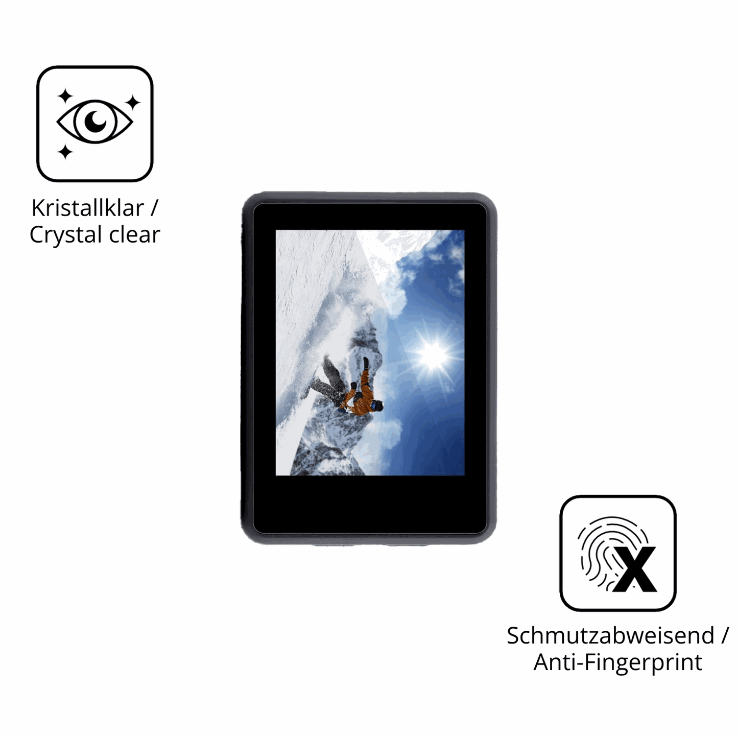 Flexible TPU-Folie passend zugeschnitten für AgfaPhoto Realimove AC9000, vollständige Abdeckung