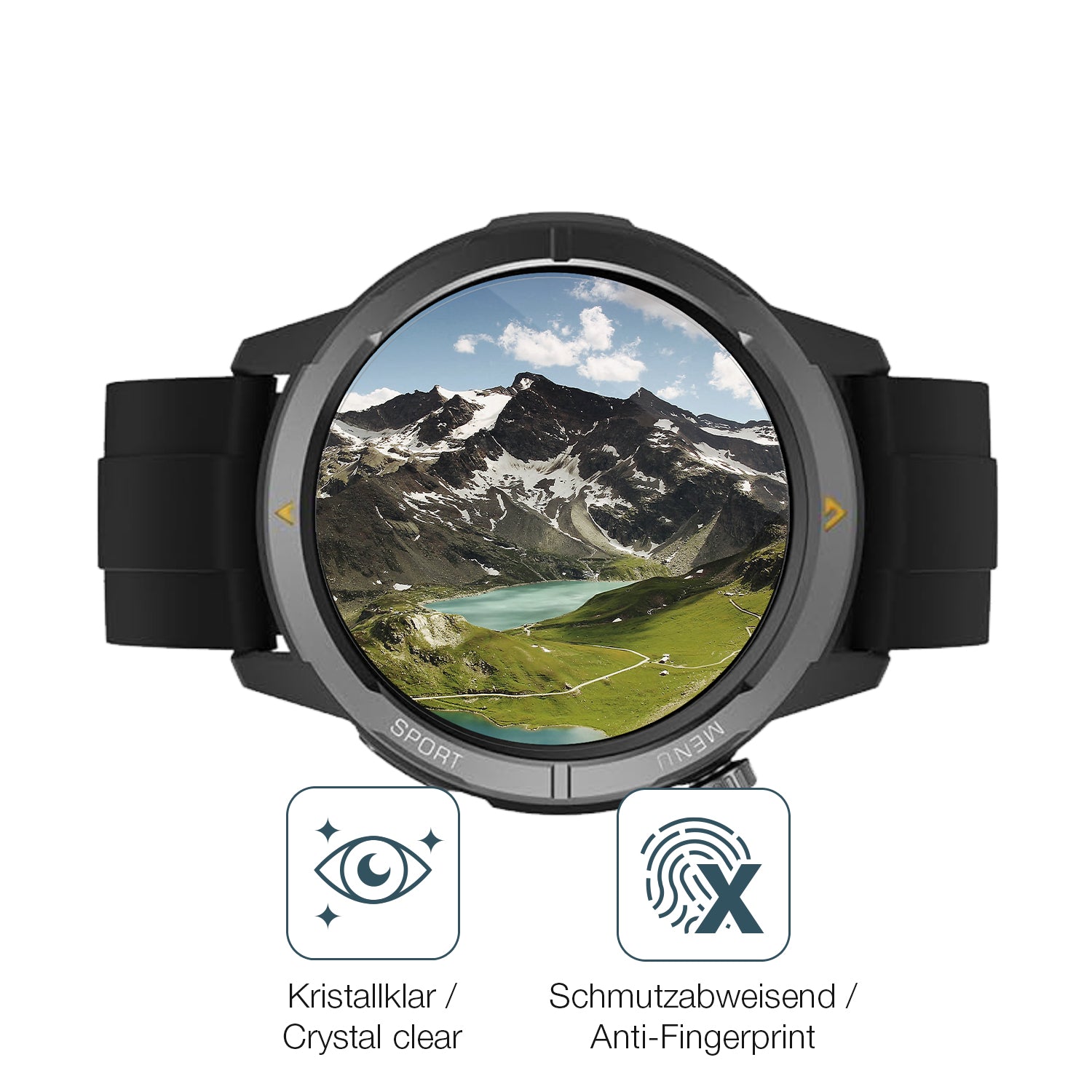 Schutz gegen Kratzer auf dem AGM Legion Watch 1.43 Zoll Glas durch Schlüssel oder Ähnliches