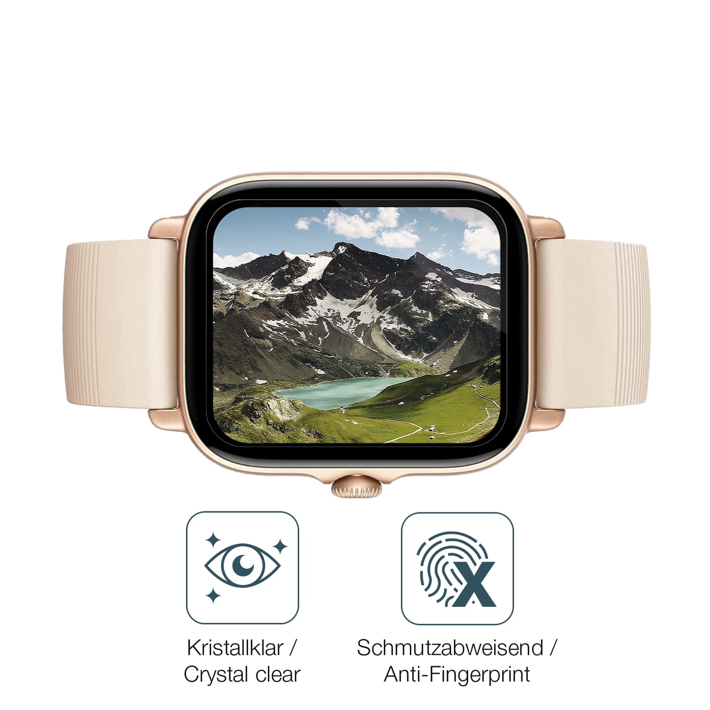 Flexible TPU-Folie passend zugeschnitten für Amazfit GTS 3, vollständige Abdeckung