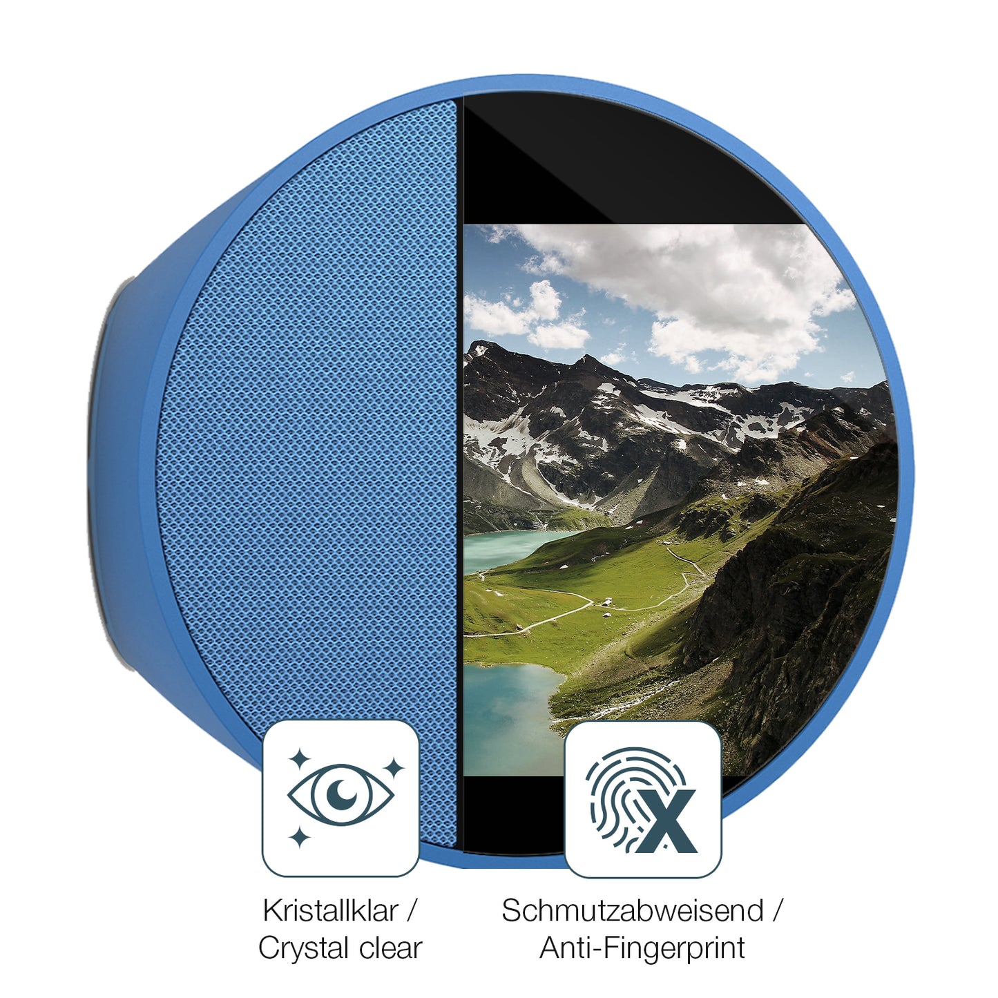 Flexible TPU-Folie passend zugeschnitten für Amazon Echo Spot 2024, vollständige Abdeckung