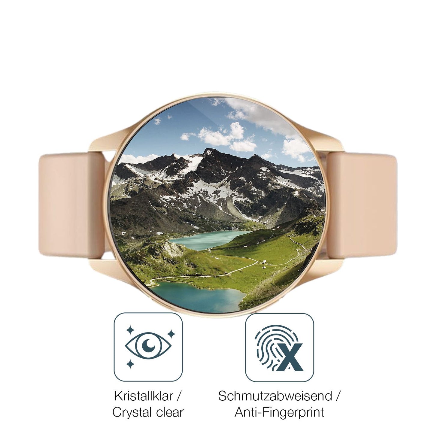 Flexible TPU-Folie passend zugeschnitten für AngLink 1.69 Zoll Smartwatch, vollständige Abdeckung