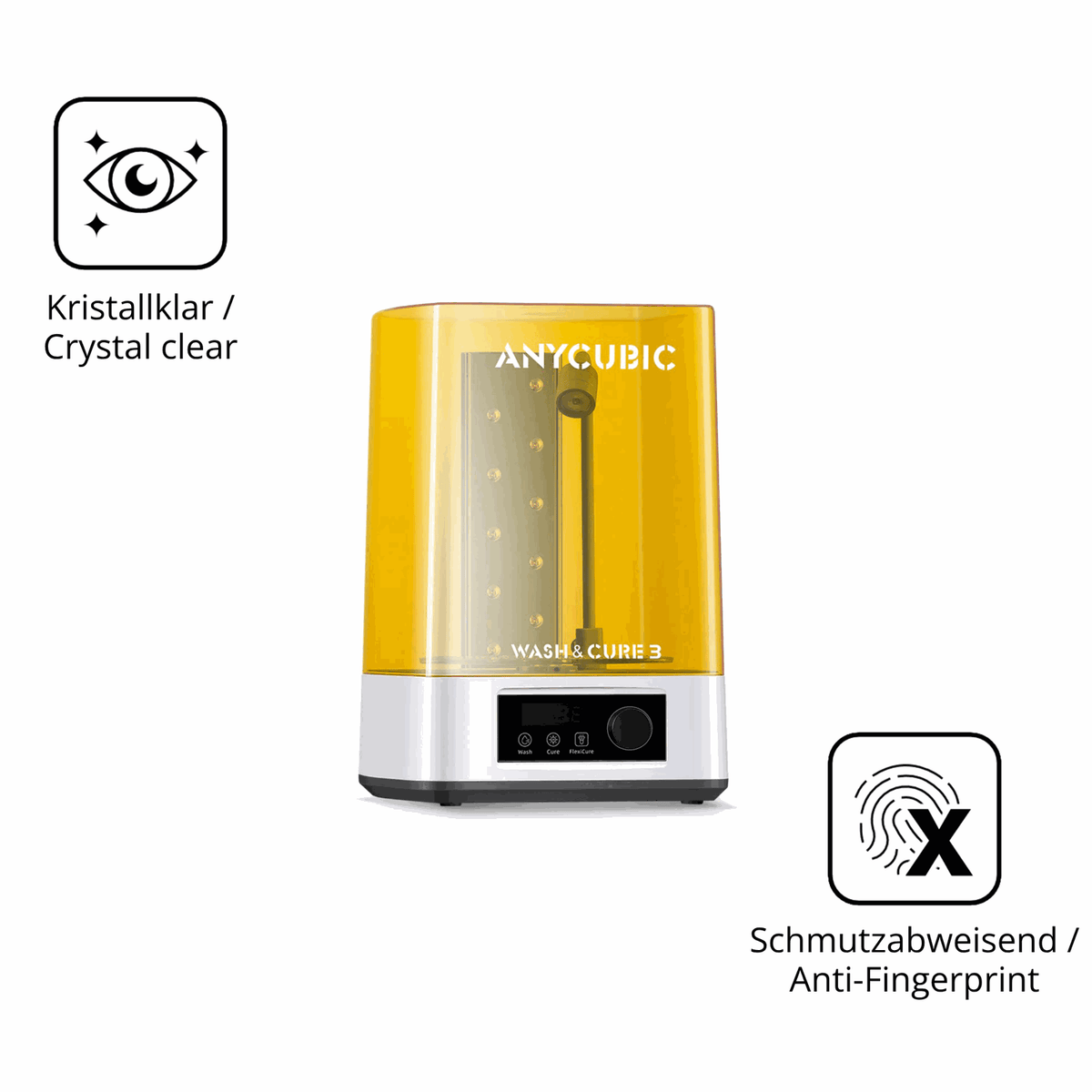 Flexible TPU-Folie passend zugeschnitten für Anycubic Wash Cure 3 Plus, vollständige Abdeckung
