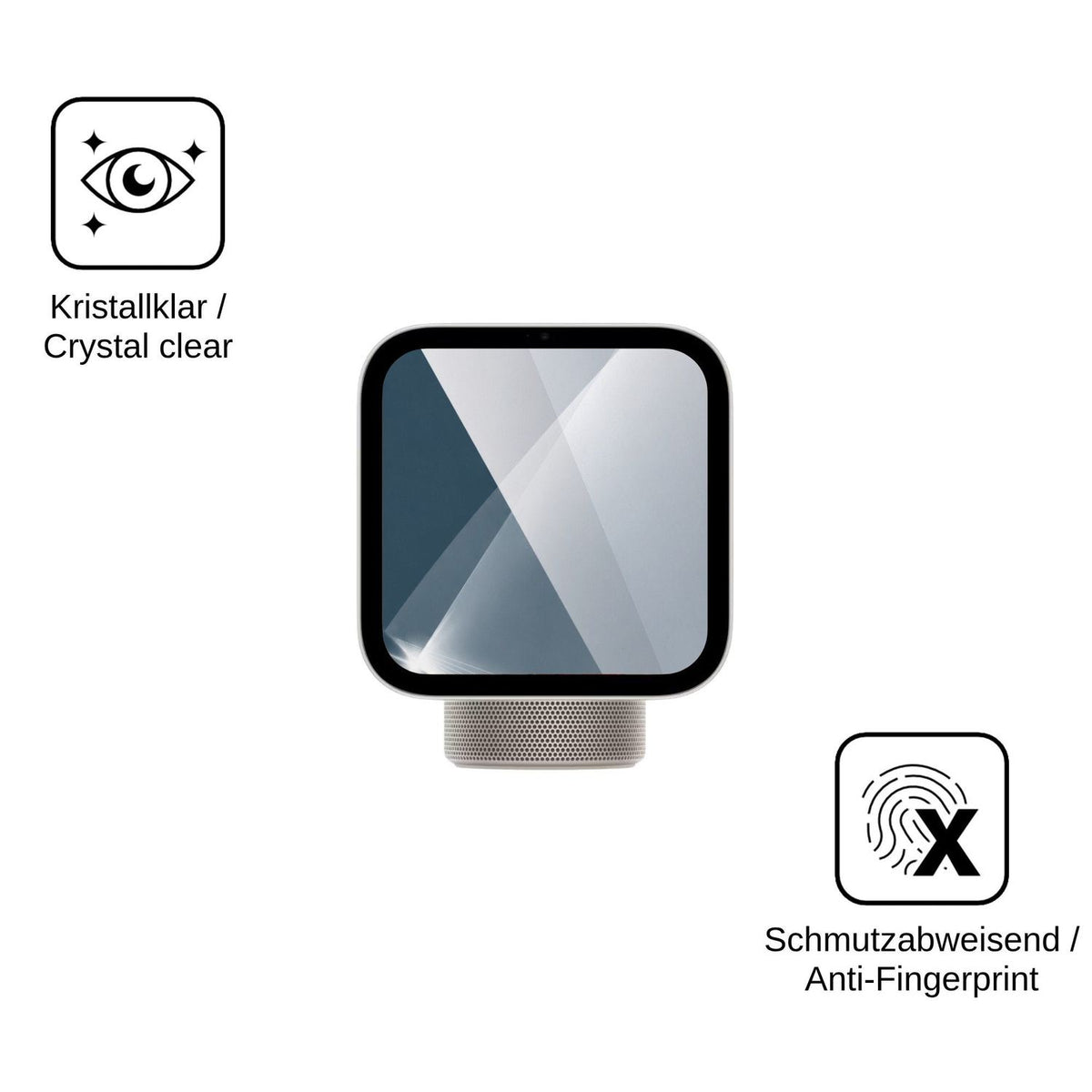 2x Screen Protector for Apple HomeView Flexible Glass 9H dipos