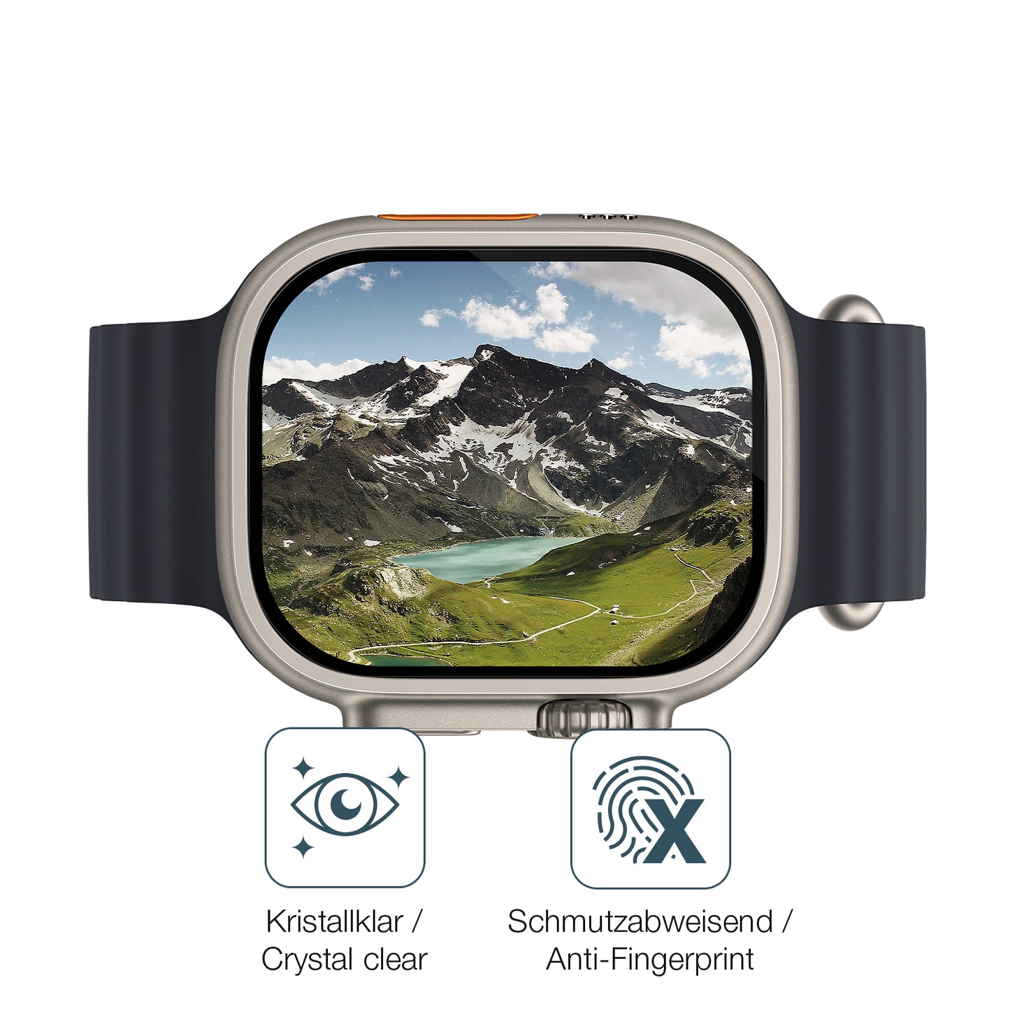 Flexible TPU-Folie passend zugeschnitten für Apple Watch Ultra 2 49mm, vollständige Abdeckung