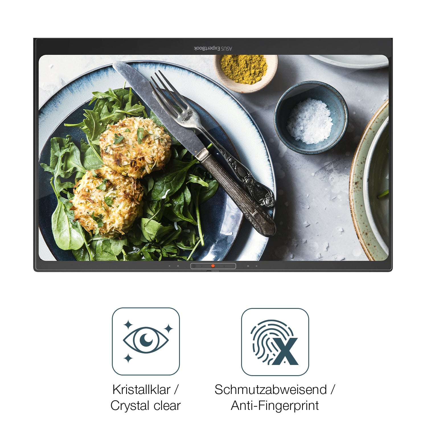 Flexible TPU-Folie passend zugeschnitten für Asus Expertbook B5 Flip 14 B5402CEA, vollständige Abdeckung
