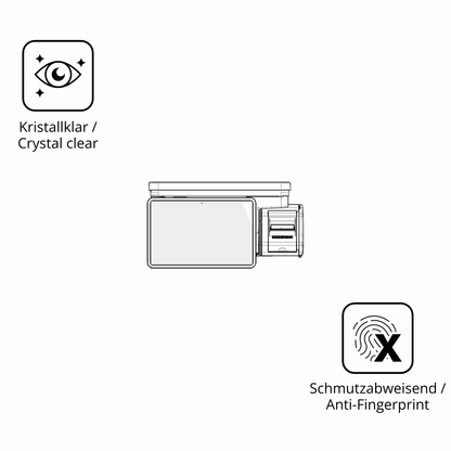 Flexible TPU-Folie passend zugeschnitten für Bizerba Q1 pro 100 12.1 Zoll, vollständige Abdeckung