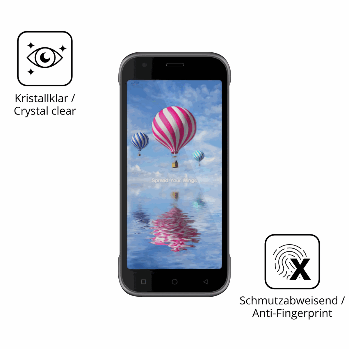 Flexible TPU-Folie passend zugeschnitten für Bluebird S10, vollständige Abdeckung