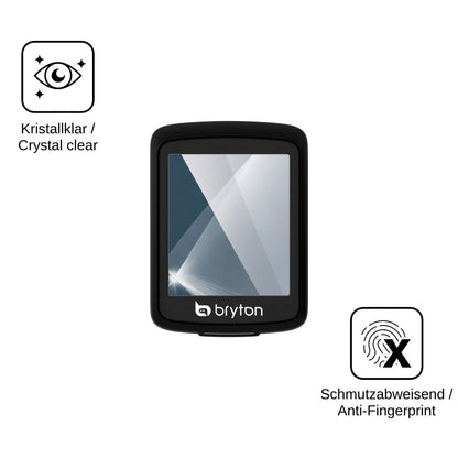 2x Screen Protector for Bryton Rider E10 Flexible Glass 9H dipos