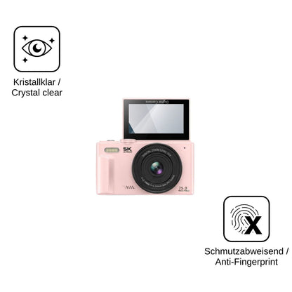 2x Screen Protector for Camtryzine WD08 5K 75MP Flexible Glass 9H dipos
