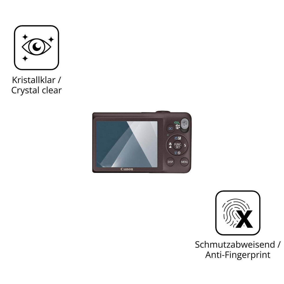 Flexible TPU-Folie passend zugeschnitten für Canon Canon IXUS 105, vollständige Abdeckung
