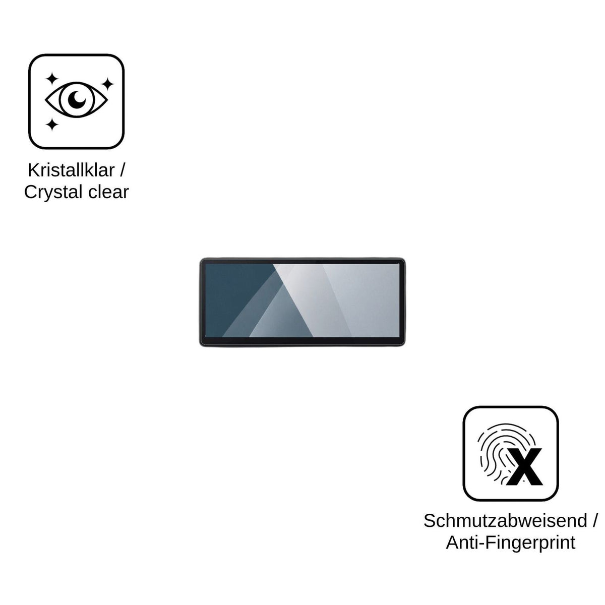 2x Screen Protector for CarpodGo T4 Plus Flexible Glass 9H dipos