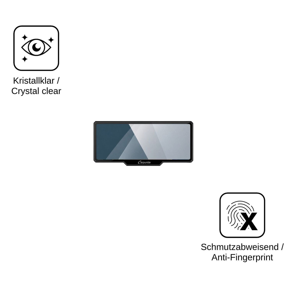 2x Screen Protector for Carpuride W619B Flexible Glass 9H dipos