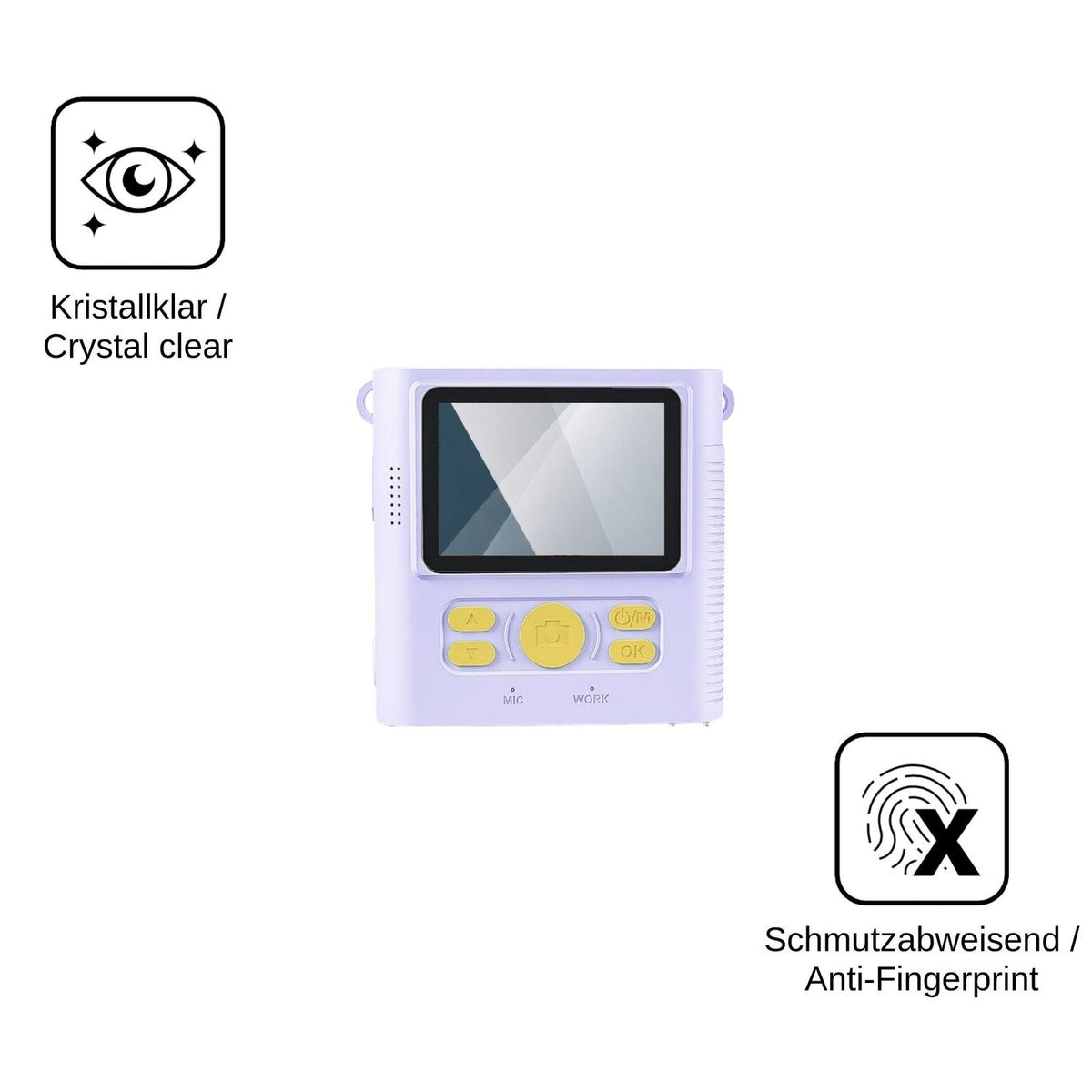 2x Screen Protector for CKATE ABS-681B Flexible Glass 9H dipos