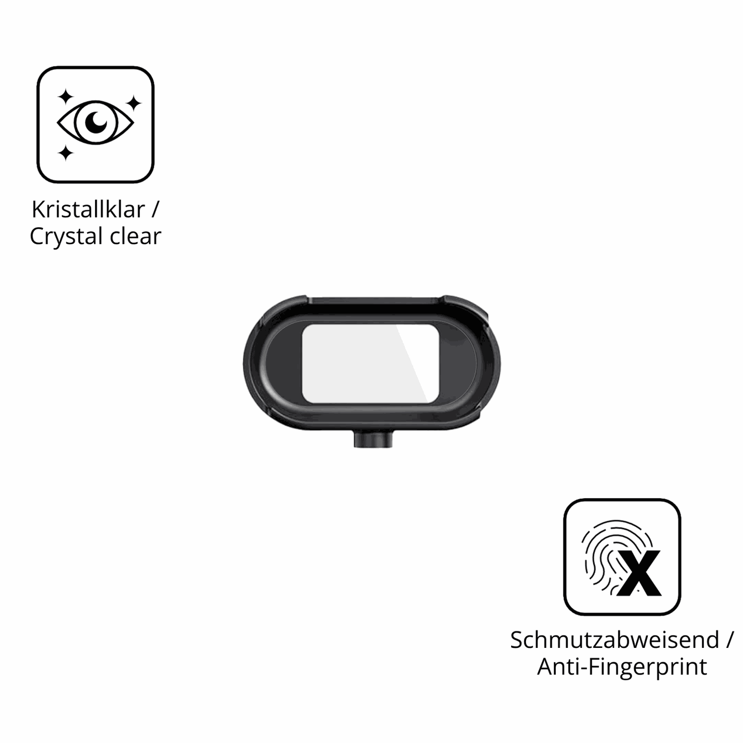 Flexible TPU-Folie passend zugeschnitten für Cossify HW0612 Mini Action-Cam, vollständige Abdeckung