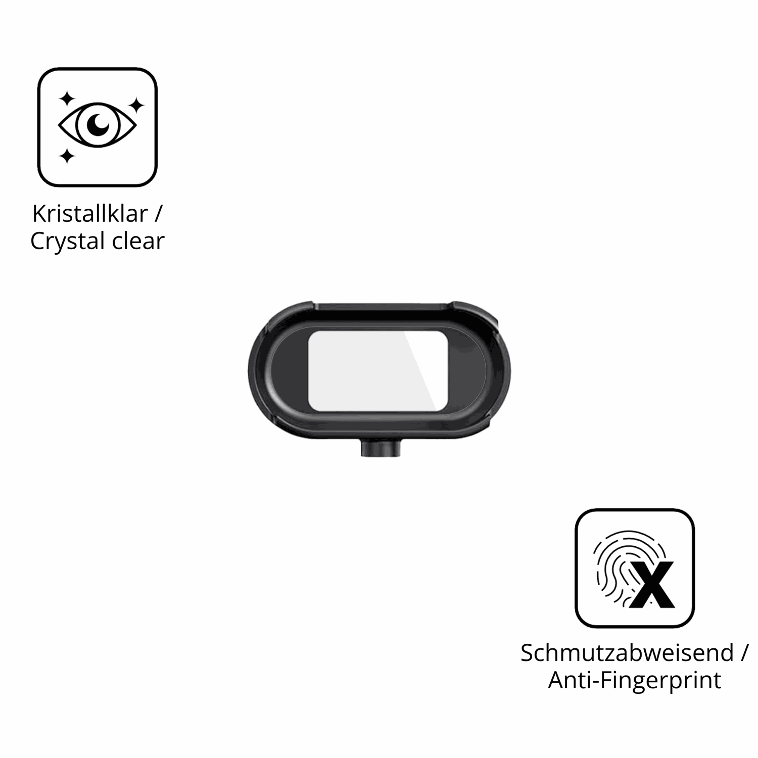 Flexible TPU-Folie passend zugeschnitten für Cossify HW0612 Mini Action-Cam, vollständige Abdeckung