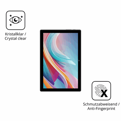 Flexible TPU-Folie passend zugeschnitten für Crelander T40 10.1, vollständige Abdeckung