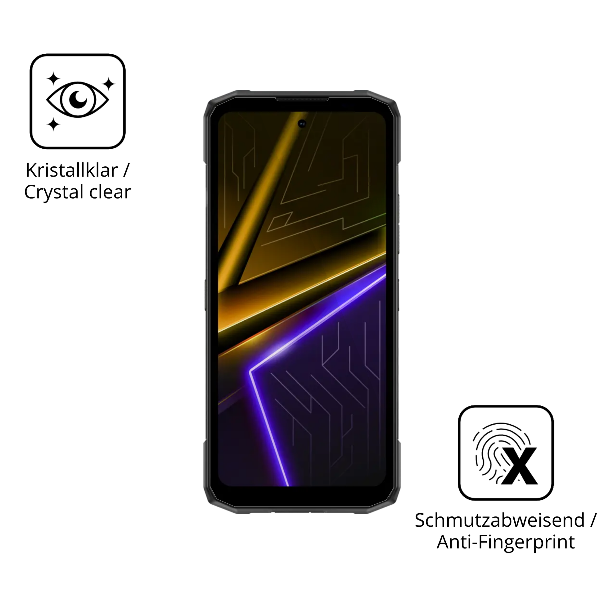 Flexible TPU-Folie passend zugeschnitten für Doogee Blade 20 Max, vollständige Abdeckung