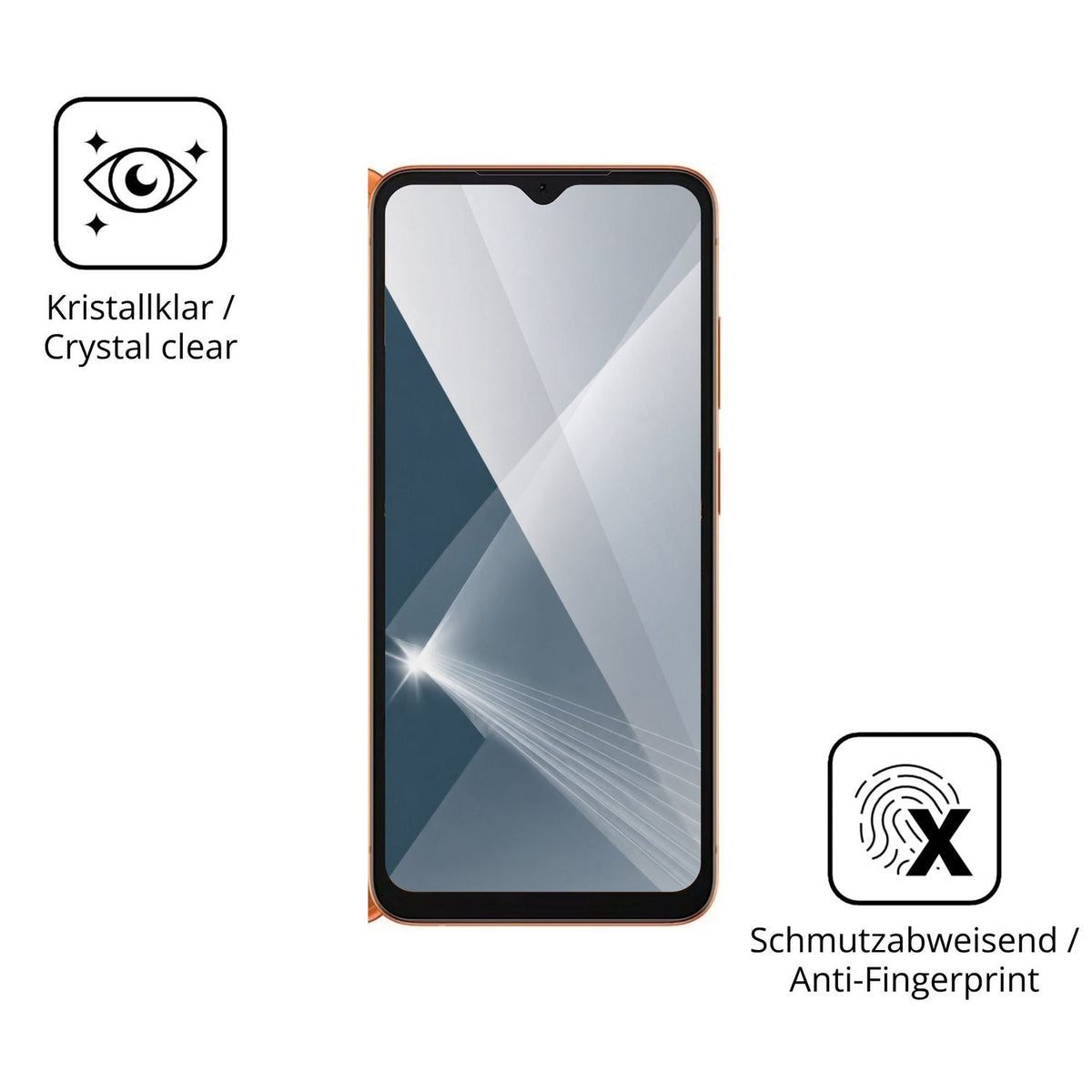Flexible TPU-Folie passend zugeschnitten für Doogee Note 57 Lite, vollständige Abdeckung
