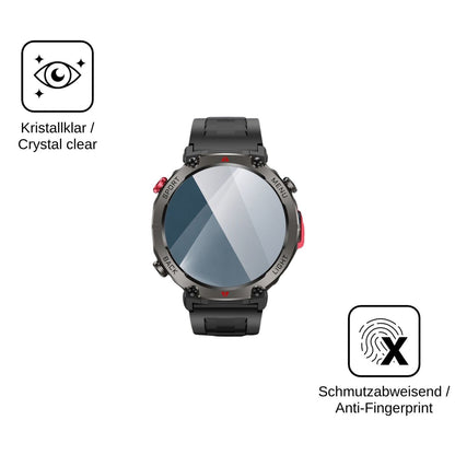 2x Screen Protector for Doomixs P50BK Flexible Glass 9H dipos