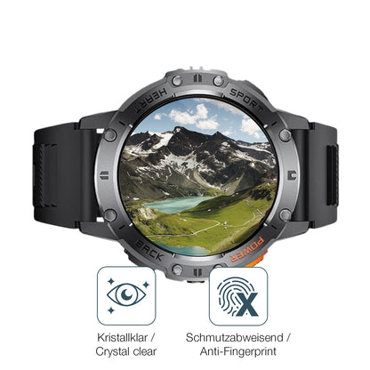 Flexible TPU-Folie passend zugeschnitten für Dremac 1.43 Zoll Smartwatch, vollständige Abdeckung